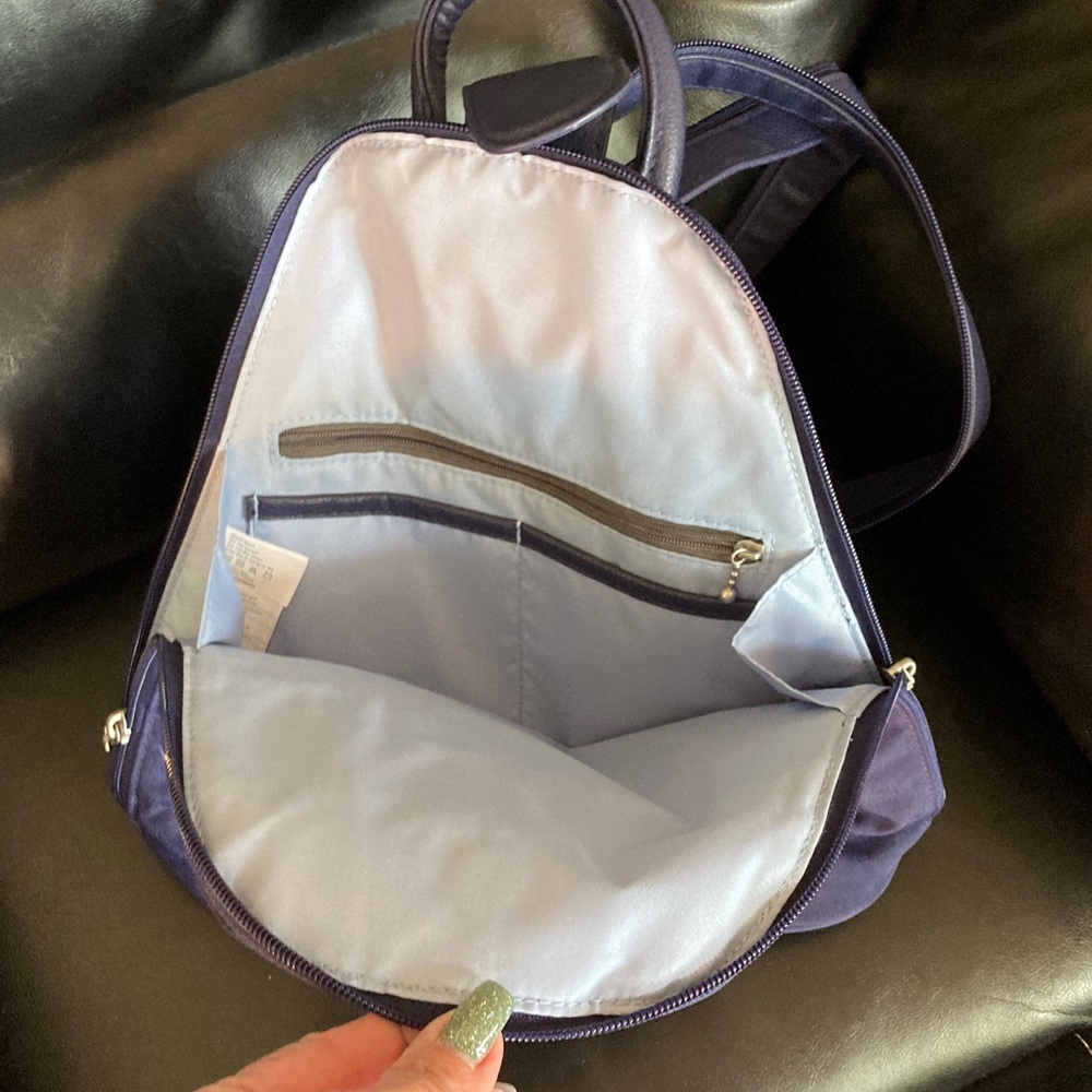 Bagolini Navy Triangular Backpack - Picture 3 of 3